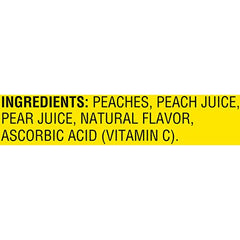 Del Monte peaches ready to eat in juice, perfect for desserts.