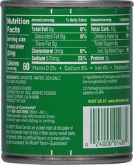 Del Monte Sliced Carrots closeup highlighting vibrant color and freshness.