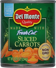 Del Monte Sliced Carrots in water ready to boost recipes.