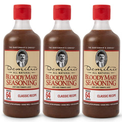Demitri's Bloody Mary Classic seasoning bottle pack for easy brunch cocktails