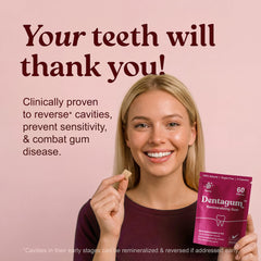 Dentagum berry-flavored gum piece with refreshing taste.