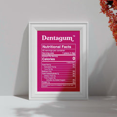 Dentagum nano-hydroxyapatite gum highlighting enamel-strengthening minerals.