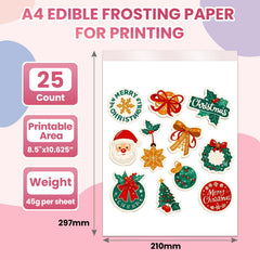 Derzio frosting sheets designed for printable designs on cakes and cookies
