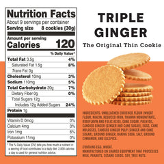 Dewey's ginger candied closeup highlights rich candied ginger in Moravian thin cookies.