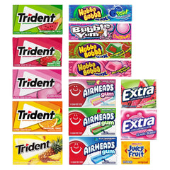 DF LUXURY fruit flavored gum variety pack cover showcases bold flavors for quick refreshment.
