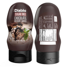 Diablo sugar-free chocolate sauce dispenser bottle for quick toppings