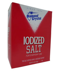 Diamond Crystal table iodized salt in a 4 lb bulk container for everyday seasoning.