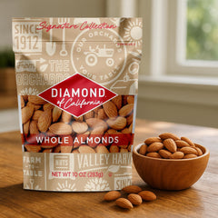 Diamond of California almonds crunch and versatility for salads and snacks