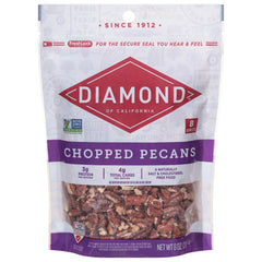 Diamond of California chopped pecans pack for versatile snacking and baking