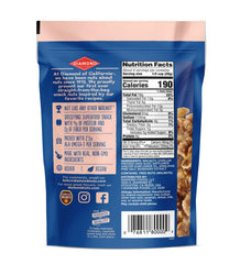 Diamond of California Himalayan Pink Salt Walnuts snack bag open for easy access
