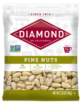 Diamond of California pine nuts in a bag, ready for quick pesto and toppings.