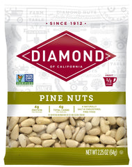 Diamond of California pine nuts in a bag, ready for quick pesto and toppings.