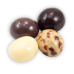Dilettante Espresso Blend semisweet chocolate-coated bites for bold flavor