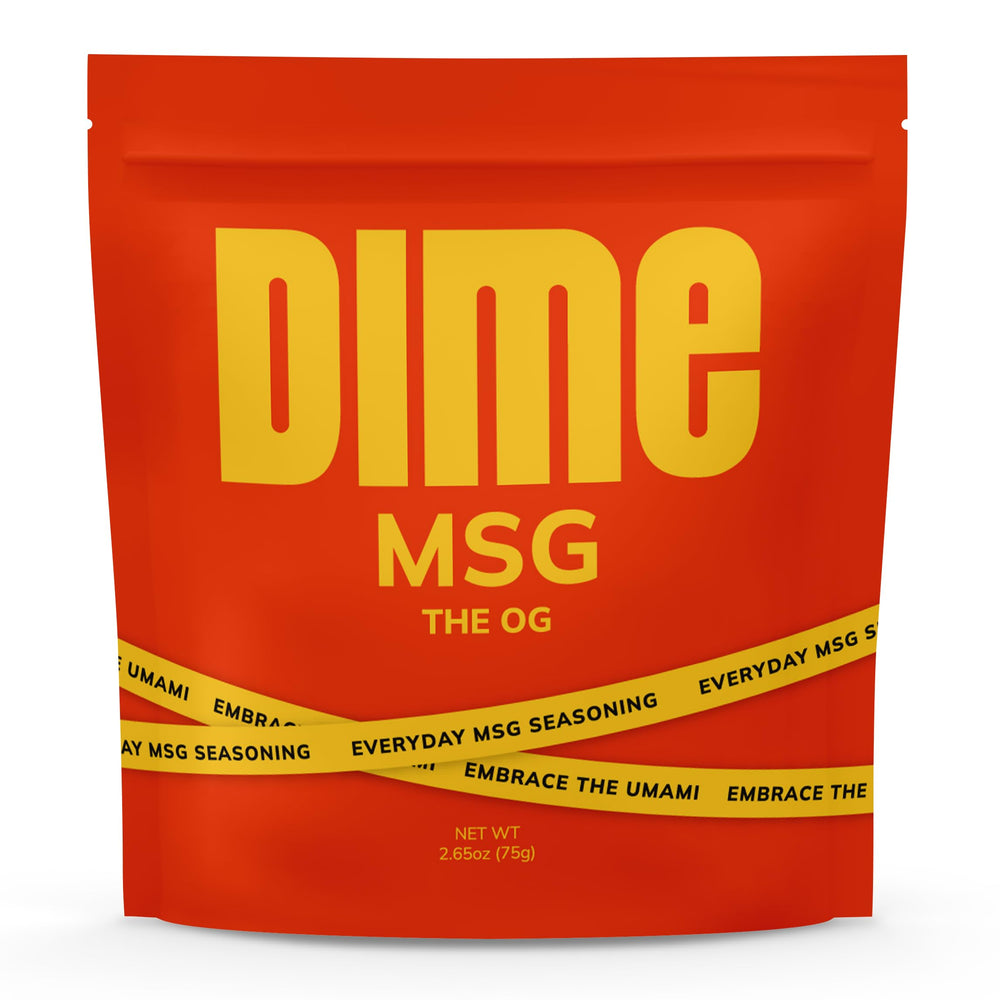 DIME MSG seasoning original bottle front adding bold umami to meals