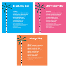 Dino Bars organic ingredients bowl showcases simple, wholesome components