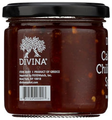 Divina Calabrian Chili Orange Spread on a grilled sandwich for bold flavor