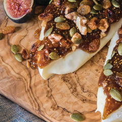 Divina fig spread jam on toast adds fruity sweetness