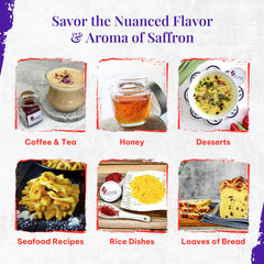 Divine Healing Saffron threads impart golden color to rice dishes.