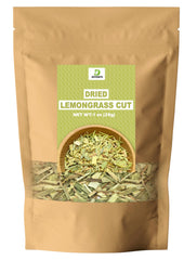 Diyon's dried lemongrass front view in stand-up pouch preserving aroma