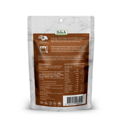 DJ&A Shiitake Crisps seasoned closeup highlighting crunchy, nutrient-dense snack
