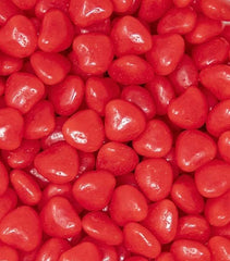DM Sweets Cinnamon Hearts bulk bag of glossy heart candies for sharing.