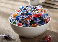 DM Sweets mixed berry sugar-free hard candy for on-the-go.
