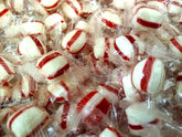 DM Sweets Peppermint Puffs bag front view, inviting mint flavor