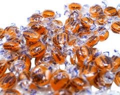 DM Sweets sugar free butterscotch buttons in 1 lb packaging for easy gifting