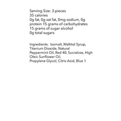 DM Sweets Sugar Free Peppermint Starlights packaging closeup highlighting sugar-free mint option.