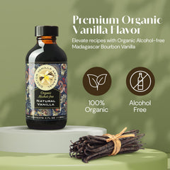 DOCTOR VANILLA ARTISANAL vanilla label closeup shows halal-certified quality and clean ingredients.