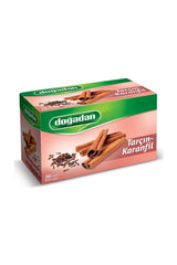 Dogadan Cinnamon Clove Herbal Tea cup steaming with warm spice aroma, ideal for cozy evenings.