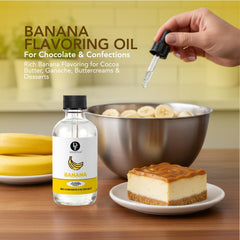 Dolce Flav banana extract drops blend smoothly into smoothies.