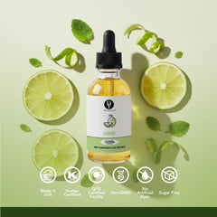 Dolce Flav lime extract dessert application showcases vivid zest for tart desserts