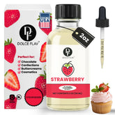 Dolce Flav Strawberry Extract bottle suitable for baking and candy flavoring.