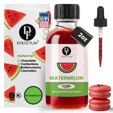 Dolce Flav Watermelon Extract bottle for vivid flavor in desserts and baking.