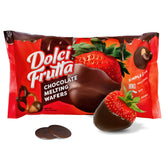 Dolci Frutta chocolate melting wafers in bag, ready to melt for dipping.