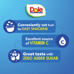 Dole fruit bowls in a lunchbox for a quick, wholesome snack.