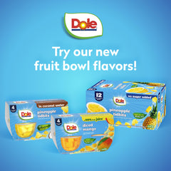 Dole Fruit Bowls refrigerated fruit—refreshing chilled snack.