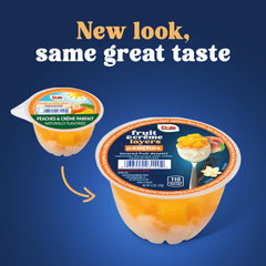DOLE Peaches & Creme Parfait snack is kid-friendly and portable.