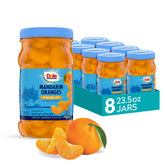 Dole Mandarin Oranges jar front view showing ready-to-eat snack in 100% juice.