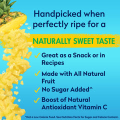 Dole pineapple juice nutrition label highlights no added sugar