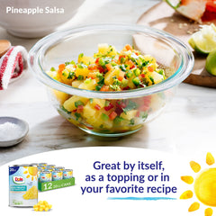 Dole pineapple packaging on shelf emphasizes gluten-free pantry staple