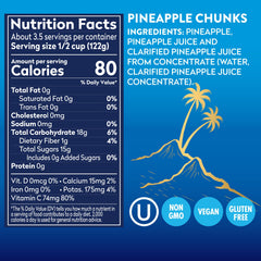 Dole Tropical Gold pineapple chunks in a bowl ready for snacking.