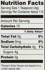 Domino Dark Brown Sugar label close-up shows no-fat, no-cholesterol details.