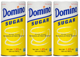 Domino 20oz granulated sugar canister front for baking and beverages.