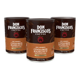 Don Francisco's Cinnamon Hazelnut ground coffee can delivers a rich morning brew.