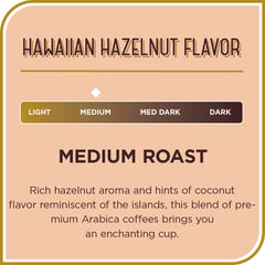 Don Francisco's Hawaiian Hazelnut ground coffee in a French press for a smooth brew