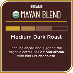 nitrogen-flushed packaging preserves Don Francisco's Mayan Blend flavor.