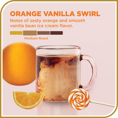 Don Francisco's Orange Vanilla Swirl pour-over setup showcases citrus and vanilla aroma for a comforting morning.