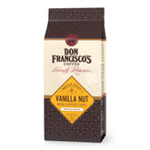 Don Francisco's Vanilla Nut whole bean bag ready for freshness and aroma